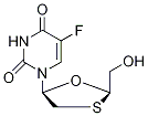 Cis 5-fluoro-1-[2-(hydroxymethyl)-1,3-oxathiolan-5-yl]-2,4(1h,3h)-pyrimidinedione-13c,15n2 Structure,1217728-33-0Structure