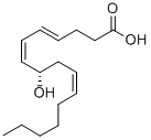 (4Z,6e,8s,10z)-8-hydroxy-4,6,10-hexadecatrienoic acid Structure,121842-79-3Structure