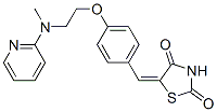 5-[4-[2-[N-Methyl-N-(2-pyridinyl)amino]ethoxy]benzylidene]-2,4-thiazolidinedione Structure,122320-74-5Structure