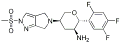 (2R,3S,5R)-5-(2-(甲基磺?；?吡咯并[3,4-c]吡唑-5(2H,4H,6H)-基)-2-(2,4,5-三氟苯基)四氫-2H-吡喃-3-胺結(jié)構(gòu)式_1226781-45-8結(jié)構(gòu)式