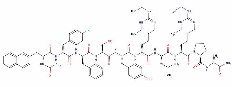 Ganirelix Structure,123246-29-7Structure