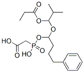 {[2-Methyl-1-(propionyloxy)propoxy](4-phenylbutyl)phosphino}acetic acid Structure,123599-82-6Structure