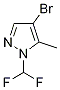 4-Bromo-1-(difluoromethyl)-5-methyl-1h-pyrazole Structure,1243250-04-5Structure