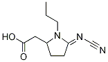 Pramipexole related compound (rac-n-propyl-2-cyanimidopyrrolidine-5-acettic acid) Structure,1246833-75-9Structure