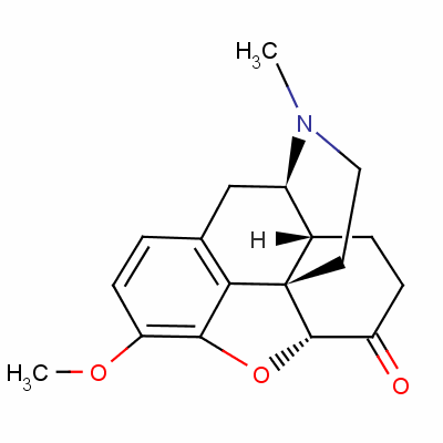 Hydrocodone Structure,125-29-1Structure