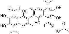 醋酸棉酚結(jié)構(gòu)式_12542-36-8結(jié)構(gòu)式