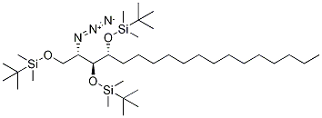 (2S,3s,4r)-2-azido-1,3,4-tri-o-[(tert-butyldimethylsilyl)oxy]octadecane Structure,1256376-20-1Structure