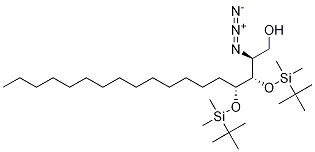 (2S,3s,4r)-2-azido-3,4-bis[(tert-butyldimethylsilyl)oxy]-1-octadecanol Structure,1256376-21-2Structure