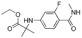 Ethyl 2-(3-fluoro-4-(methylcarbamoyl)phenylamino)-2-methylpropanoate Structure,1258638-92-4Structure