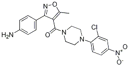 (3-(4-Aminophenyl)-5-methylisoxazol-4-yl)(4-(2-chloro-4-nitrophenyl)piperazin-1-yl)methanone Structure,1264870-22-5Structure