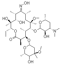 Clarithromycin related compound c (6-o-methylerythromycin a (e)-9-oxime) Structure,127253-06-9Structure