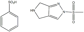 2-(Methylsulfonyl)-2,4,5,6-tetrahydropyrrolo[3,4-c]pyrazole benzenesulfonate Structure,1280210-80-1Structure