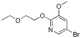 5-Bromo-2-(2-ethoxyethoxy)-3-methoxypyridine Structure,1315545-05-1Structure