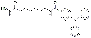 2-(二苯基氨基)-n-[7-(羥基氨基)-7-氧代庚基]-5-嘧啶羧酰胺結(jié)構(gòu)式_1316214-52-4結(jié)構(gòu)式