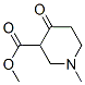 Methyl 1-methyl-4-oxopiperidine-3-carboxylate Structure,13221-89-1Structure