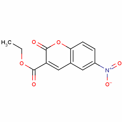 2H-1-benzopyran-3-carboxylicacid, 6-nitro-2-oxo-, ethyl ester Structure,13373-28-9Structure