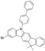 Indeno[1,2-b]carbazole, 5-[1,1’-biphenyl]-4-yl-2-bromo-5,11-dihydro-11,11-dimethyl- Structure,1343492-86-3Structure