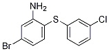 5-Bromo-2-(3-chloro-phenylsulfanyl)-phenylamine Structure,1343874-09-8Structure