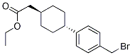 Cyclohexaneacetic acid, 4-[4-(bromomethyl)phenyl]-, ethyl ester, trans- Structure,1359943-47-7Structure