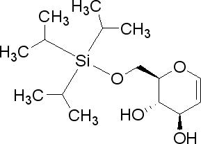 1,5-Anhydro-2-deoxy-6-o-(triisopropylsilyl)-d-arabino-hex-1-enitol Structure,137915-37-8Structure