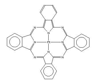 Phthalocyanine,platium complex Structure,14075-08-2Structure