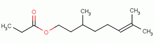 6-Octen-1-ol, 3,7-dimethyl-, propanoate Structure,141-14-0Structure