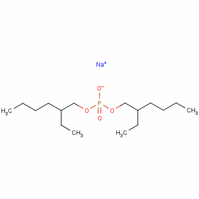 Sodium bis(2-ethylhexyl) phosphate Structure,141-65-1Structure