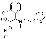 D-(+)-Methyl-alpha-(2-thienylethamino)(2-chlorophenyl)acetate hydrochloride Structure,141109-19-5Structure