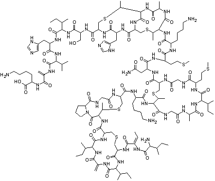 Nisin Structure,1414-45-5Structure