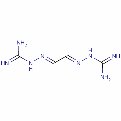 Hydrazinecarboximidamide,2,2-(1,2-ethanediylidene)bis- Structure,14358-42-0Structure