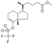 2,3,3A,6,7,7a-hexahydro-5’,7a-dimethyl-4-hydroxy-indene-(1r)-1’-pentanoic acid methyl ester 4-o-trifluoromethanesulfonate Structure,145372-34-5Structure