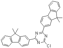 1,3,5-Triazine, 2-chloro-4,6-bis(9,9-dime thyl-9h-fluoren-2yl)- Structure,1459162-69-6Structure