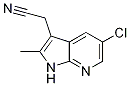 1H-pyrrolo[2,3-b]pyridine-3-acetonitrile, 5-chloro-2-methyl- Structure,145934-62-9Structure