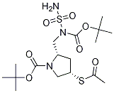 (2S,4s)-tert-butyl 4-(acetylthio)-2-((tert-butoxycarbonyl(sulfamoyl)amino)methyl)pyrrolidine-1-carboxylate Structure,148017-43-0Structure