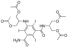 N,n-bis[2-(acetyloxy)-1-[(acetyloxy)methyl]ethyl]-5-amino-2,4,6-triiodo-1,3-benzenedicarboxamide Structure,148051-08-5Structure