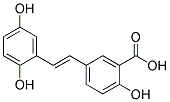 Trans-1-(3-carboxy-4-hydroxyphenyl)-2-(2,5-dihydroxyphenyl)ethene Structure,150258-63-2Structure