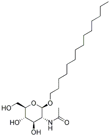 Tetradecyl 2-acetamido-2-deoxy-β-d-glucopyranoside Structure,152914-69-7Structure