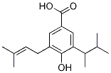 4-Hydroxy-3-(3-methyl-2-butenoyl)-5-(3-methyl-2-butenyl)benzoic acid Structure,155051-85-7Structure