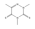 1,2,4-Triazine-3,5(2h,4h)-dithione,2,4,6-trimethyl- Structure,1566-31-0Structure