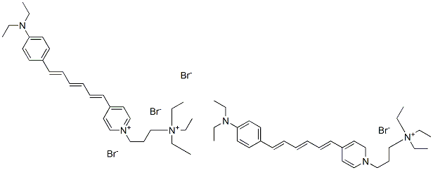 4-{6-[4-(Diethylamino)phenyl]-1,3,5-hexatrien-1-yl}-1-[3-(triethylammonio)propyl]pyridinium dibromide Structure,162112-35-8Structure