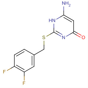 6-Amino-2-[(3,4-difluorobenzyl)thio]pyrimidin-4-ol Structure,166751-46-8Structure