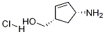 (1S,4r)-(4-aminocyclopent-2-enyl)methanol hydrochloride Structure,168960-19-8Structure