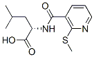 4-Methyl-2-(([2-(methylthio)-3-pyridyl]carbonyl)amino)pentanoic acid Structure,175201-69-1Structure