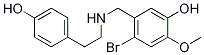 4-Bromo-5-((4-hydroxyphenethylamino)methyl)-2-methoxyphenol Structure,179107-93-8Structure