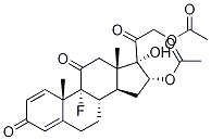 (16Alpha)-9-fluoro-16,17,21-trihydroxy-pregna-1,4-diene-3,11,20-trione 16, 21-diacetate Structure,1868-22-0Structure