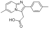 6-Methyl-2-(4-methylphenyl)imidazol[1,2-a]-pyridine-3-acetic acid Structure,189005-44-5Structure