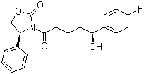 (4S)-3-[(5s)-5-(4-氟苯基)-5-羥基戊?；鵠-4-苯基-1,3-噁唑啉-2-酮結構式_189028-95-3結構式