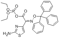 O,o-二乙基磷酰基(z)-2-(2-氨基噻唑-4-基)-2-三苯甲游基氧基亞氨基乙酸酯結(jié)構(gòu)式_193402-47-0結(jié)構(gòu)式