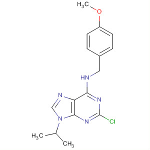 9H-purin-6-amine, 2-chloro-n-[(4-methoxyphenyl)methyl]-9-(1-methylethyl)- Structure,203436-13-9Structure