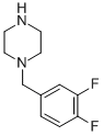 1-(3,4-Difluorobenzyl)piperazine Structure,203860-01-9Structure